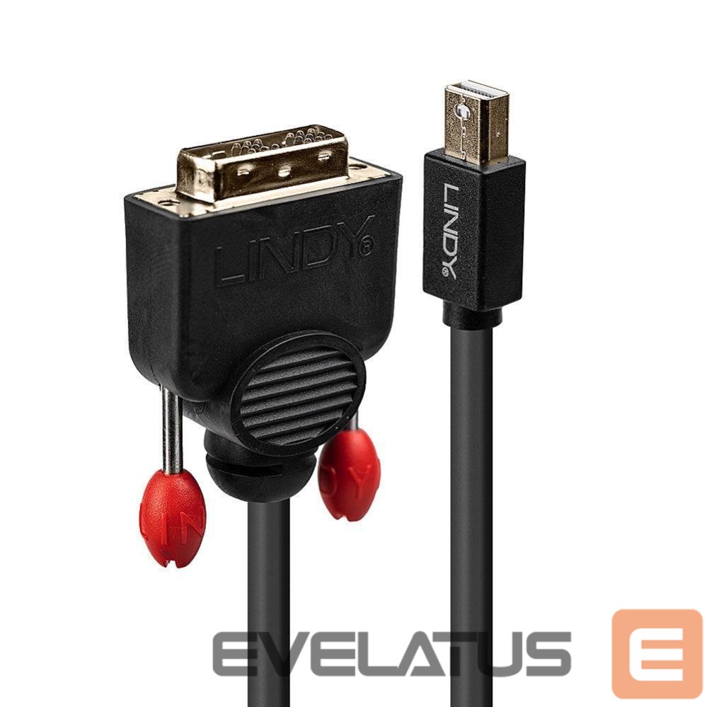 Monitor accessory LINDY CABLE MINI DP TO DVI 3M/BLACK 41953