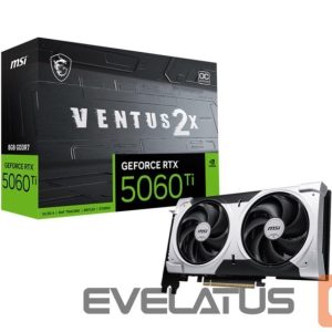 Graphic card / Video cards MSI  Graphics Card||NVIDIA GeForce RTX 5060 Ti|8 GB|GDDR7|128 bit|PCIE 5.0 16x|Dual Slot Fansink|1xHDMI|3xDisplayPort|5060TI8GVENTUS2XOCPL 