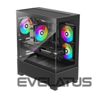 Computer case XILENCE  Case||XG172|MidiTower|Case product features Fan control panel/Transparent panel|Not included|Colour Black|XG172 