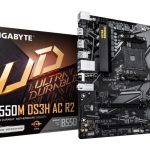Motherboard for AMD processors Gigabyte  MB AMD B550 SAM4 MATX/B550M DS3H AC R2 