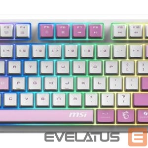 Computer keyboard MSI  KEYBOARD GAMING VIOLET US/FORGE GK600 TKL W VIOLET 