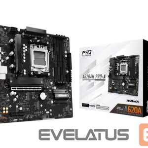 Motherboard for AMD processors Asrock  Mainboard||AMD A620A|SAM5|Micro-ATX|Memory DDR5|Memory slots 4|A620AMPRO-A 