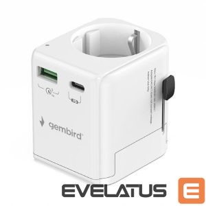 Converter Gembird  POWER ADAPTER GROUNDED 20W/WHT TPA-EU1A1C20-01-W 