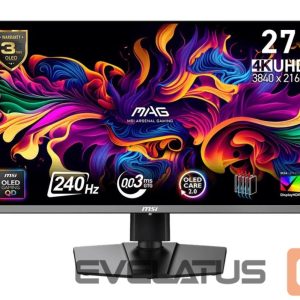 Monitor MSI  Monitor||26.5 "|3840 x 2160 pixels|4K Ultra HD|Native aspect ratio 16:9|QD-OLED|MAG272UPQD-OLEDX24 