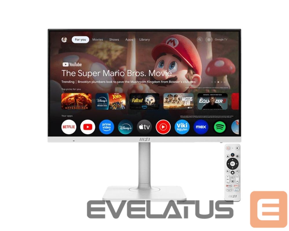 Monitor MSI LCD Monitor||27 "|3840 x 2160 pixels|4K Ultra HD|Native aspect ratio 16:9|MODERNMD272UPSW