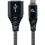 Cable Gembird  CABLE USB-C 2M BLACK/WHITE/CC-USB2B-AMCM-2M-BW 