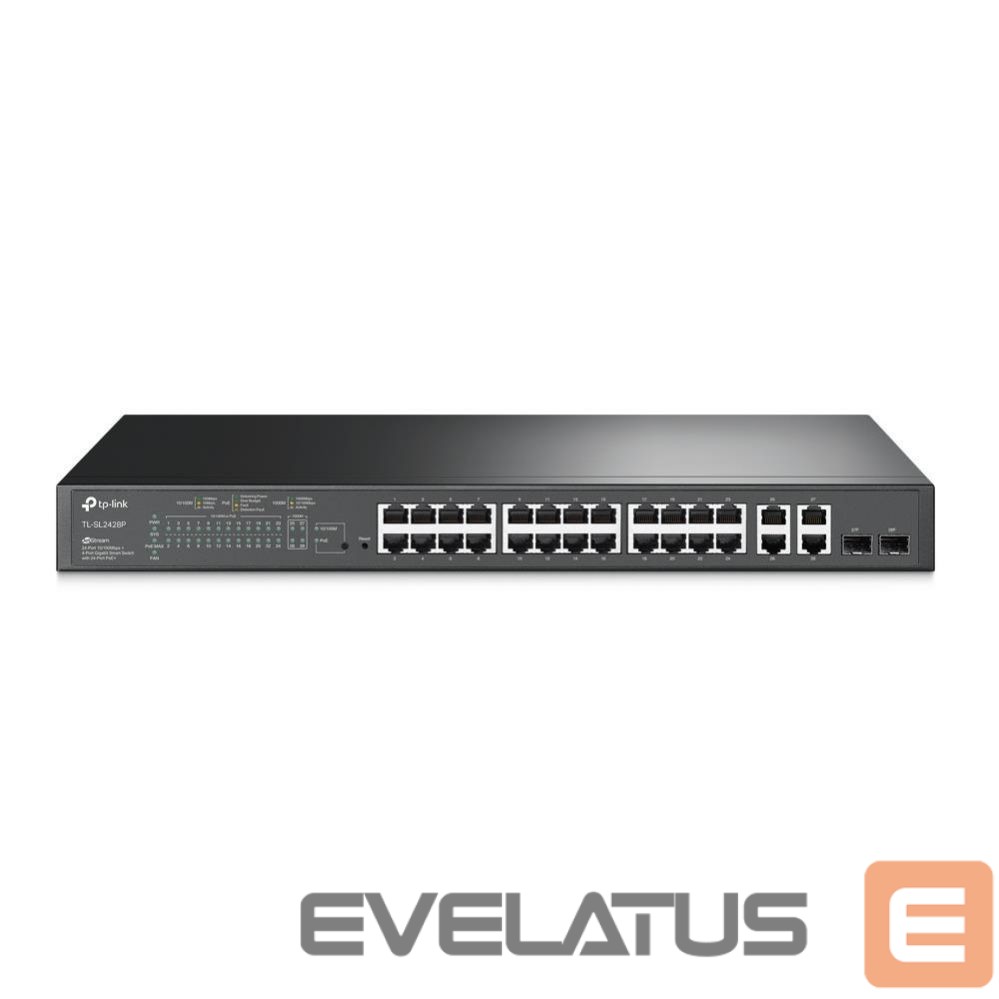 Commutator TP-Link Switch||SL2428P|Rack|PoE+ ports 24|250 Watts|SL2428P