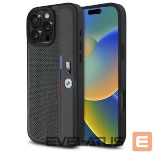 Other Phone Accessory BMW  BMW M Perforated Tricolor Detail Line iPhone 16 Pro Case - Dark Gray 