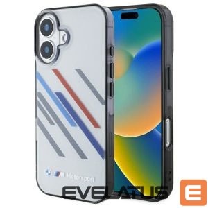 Other Phone Accessory BMW  BMW Motosport IML Random Stripes iPhone 16 Case - Gray 