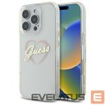 Other Phone Accessory Guess  Guess IML Heart Case for iPhone 16 Pro - Transparent 