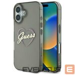 Other Phone Accessory Guess  Guess IML Heart Case for iPhone 16 Plus - Black 