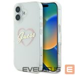 Other Phone Accessory Guess  Guess IML Heart Case for iPhone 16 plus - Transparent 
