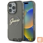 Other Phone Accessory Guess  Guess IML Heart Case for iPhone 16 Pro Max - Black 