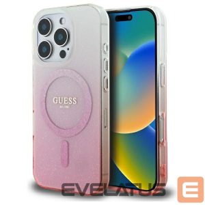 Other Phone Accessory Guess  Guess IML Glitter Gradient MagSafe Case for iPhone 16 Pro - Pink 