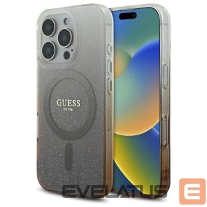 Other Phone Accessory Guess  Guess IML Glitter Gradient MagSafe iPhone 16 Pro Case - Brown 