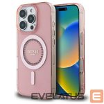Other Phone Accessory Guess  Guess IML Rhinestones MagSafe iPhone 16 Pro Case - Pink 