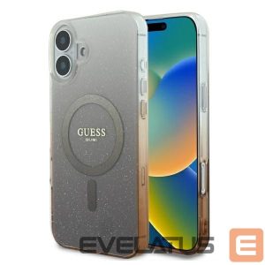 Other Phone Accessory Guess  Guess IML Glitter Gradient MagSafe Case for iPhone 16 Plus - Brown 