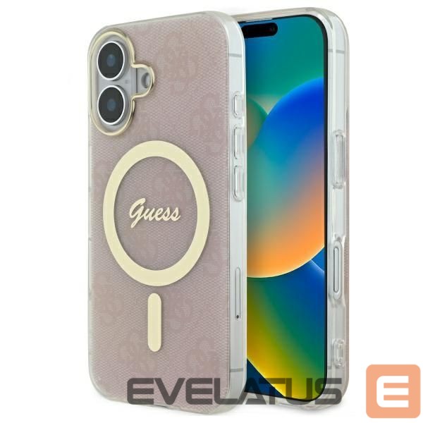 Other Phone Accessory Guess Guess IML 4G MagSafe iPhone 16 Case - Pink