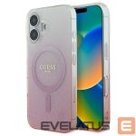 Other Phone Accessory Guess  Guess IML Glitter Gradient MagSafe iPhone 16 Case - Pink 