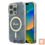 Other Phone Accessory Guess  Guess IML 4G MagSafe Case for iPhone 16 Pro Max - Blue 