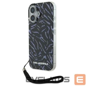 Other Phone Accessory Karl Lagerfeld  Karl Lagerfeld Zebra With Cord iPhone 16 Case - Purple 