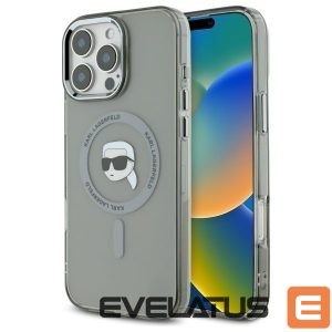 Other Phone Accessory Karl Lagerfeld  Karl Lagerfeld IML Metal Karl Head MagSafe iPhone 16 Pro Case - Black 