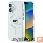 Other Phone Accessory Karl Lagerfeld  Karl Lagerfeld IML Metal Karl Head MagSafe Case for iPhone 16 Plus - White 