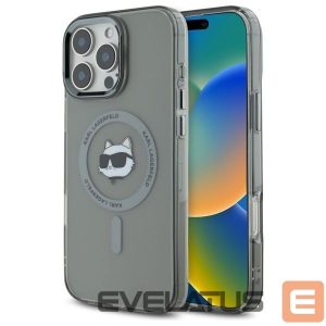 Other Phone Accessory Karl Lagerfeld  Karl Lagerfeld IML Metal Choupette Head MagSafe Case for iPhone 16 Pro Max - Black 