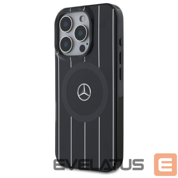 Back panel cover Mercedes-Benz Mercedes MB Double Layer Crossed Lines MagSafe iPhone 16 Pro Case - Black