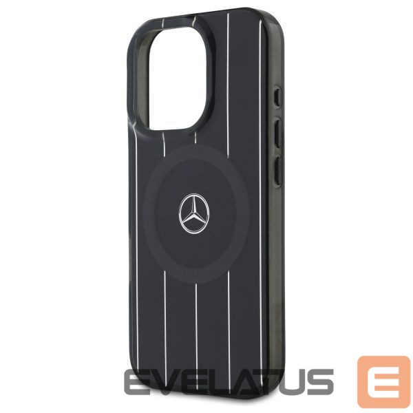 Back panel cover Mercedes-Benz Mercedes MB Double Layer Crossed Lines MagSafe iPhone 16 Pro Case - Black