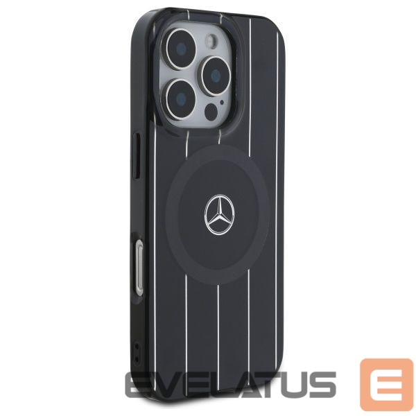 Back panel cover Mercedes-Benz Mercedes MB Double Layer Crossed Lines MagSafe iPhone 16 Pro Case - Black
