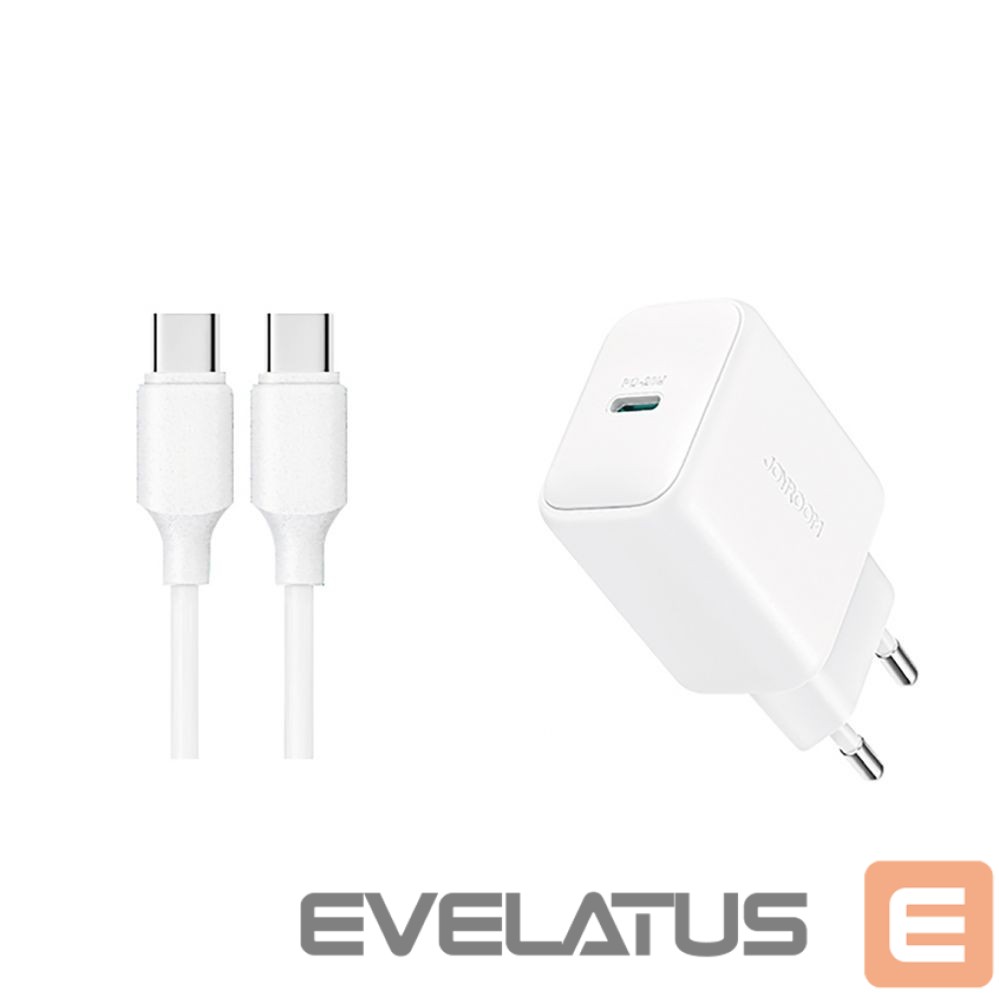 Adapter Joyroom Joyroom JR-TCF20 wall charger with a USB-C connector with a power of up to 20W (with USB-C / USB-C cable)