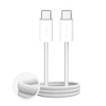 Cable Puro  Puro Fabrik 60W Braided Cable USB-C - USB-C 3m - White 
