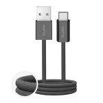 Cable Puro  Puro Fabrik 2.0 10W USB-A - USB-C Braided Cable 1.5m - Dark Green 