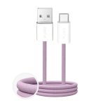 Cable Puro  Puro Fabrik 2.0 10W USB-A - USB-C Braided Cable 1.5m - Pink 