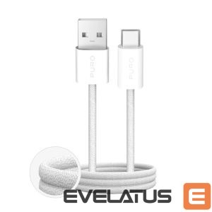 Cable Puro  Puro Fabrik 2.0 10W USB-A - USB-C Braided Cable 1.5m - White 
