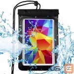 The others Hurtel  Universal waterproof case for phone / tablet up to 8 inches black 