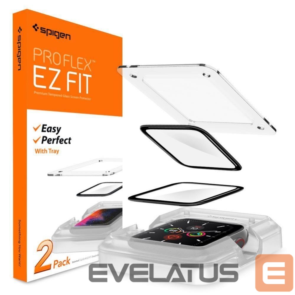 Protective glass Spigen Spigen ProFlex EZ Fit Hybrid Glass for Apple Watch 4/5/6/SE (44mm)