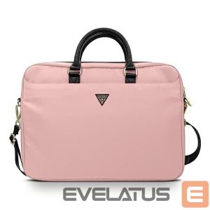 Laptop Bag Guess  Guess Nylon Triangle Logo bag for a 16" laptop - pink 