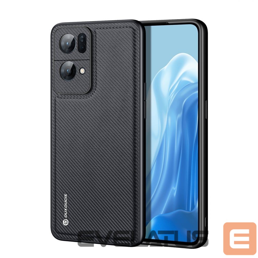 Back panel cover Dux Ducis Dux Ducis Fino case cover covered with nylon material Oppo Reno7 Pro 5G black