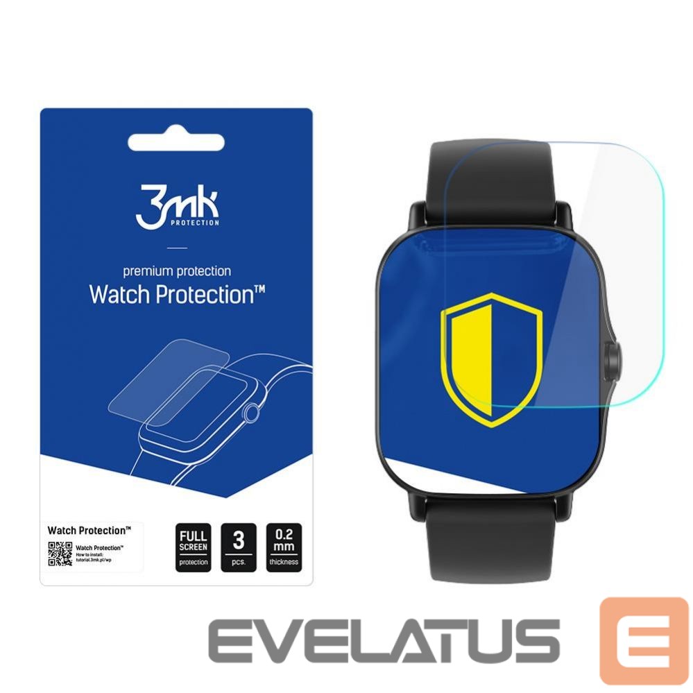 Protective glass 3MK Xiaomi Amazfit GTS 2/2e - 3mk Watch Protection v. ARC+