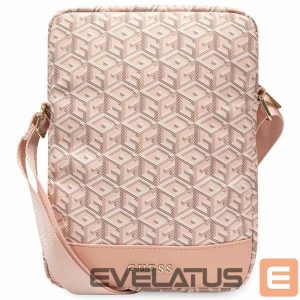 Back panel cover Guess  Guess Bag GUTB10HGCFSEP 10" pink/pink GCube Stripe Tablet Bag 