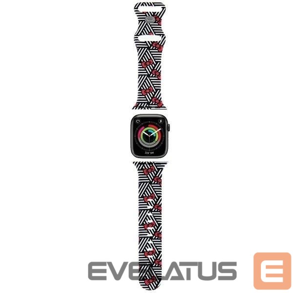 Strap Hello Kitty Hello Kitty Silicone Bows & Stripes Strap for Apple Watch 38/40/41mm - Black