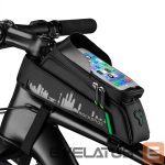 Bicycle accessory Rockbros  Rockbros 029-1BK bicycle bag for frame with phone cover - black 
