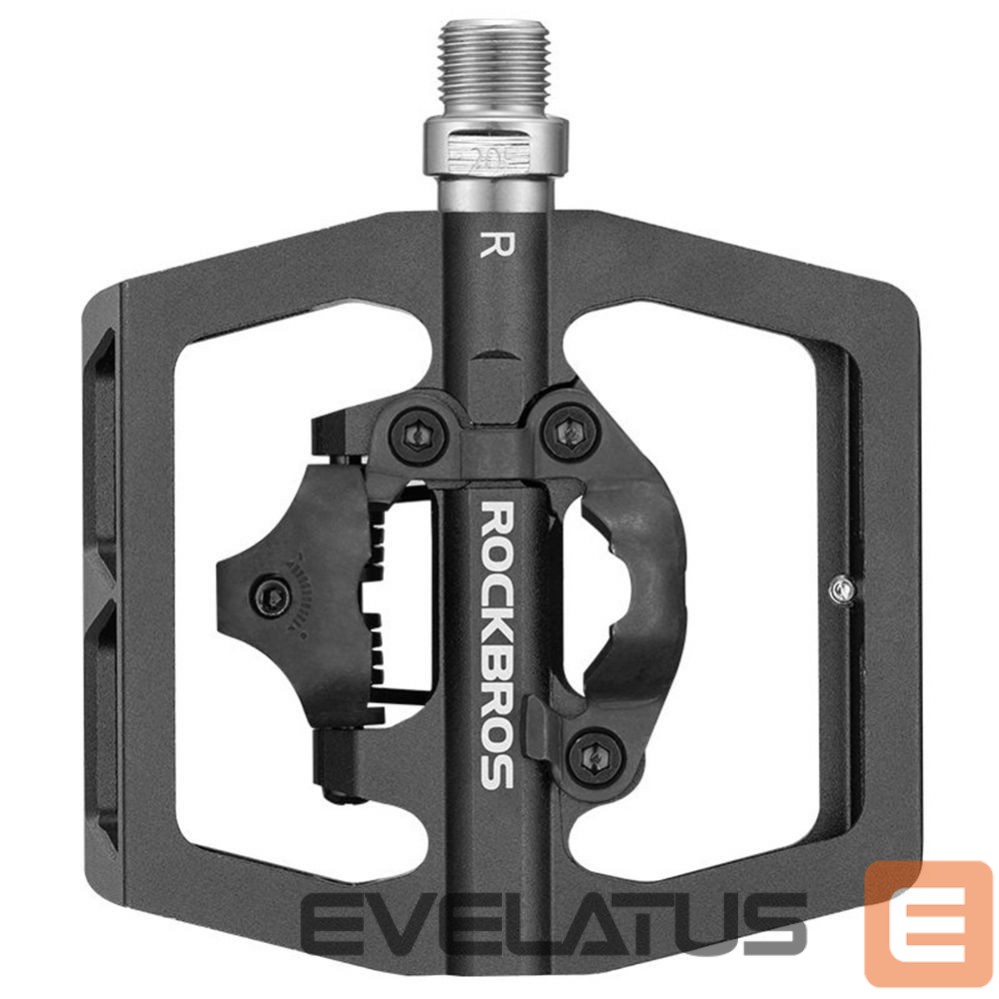 Bicycle accessory Rockbros Rockbros PD15-BK Aluminum Alloy Bicycle Pedal Set - Black