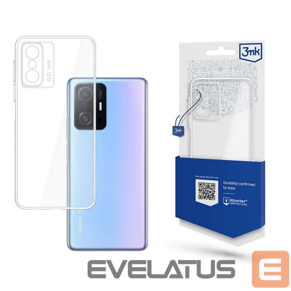 Back panel cover 3MK 3mk Clear Case for Xiaomi 11T / 11T Pro - transparent