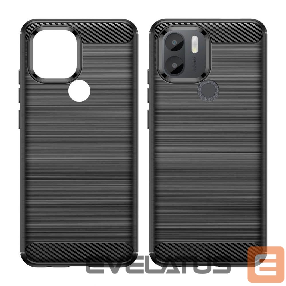 Back panel cover Hurtel Carbon Case case for Xiaomi Redmi A1+ flexible silicone carbon cover black