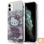 Back panel cover Hello Kitty  Hello Kitty IML Kitty On Bricks Graffiti case for iPhone 11 / Xr - white 