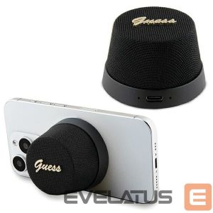 Back panel cover Guess  Guess Magnetic Script Metal Bluetooth speaker - black 