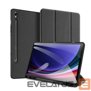 Back panel cover Dux Ducis  Dux Ducis Domo flip and smart sleep case for Samsung Galaxy Tab S9 - black 